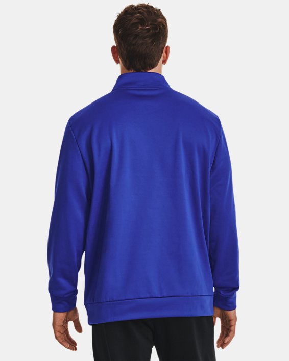 Sudadera con cremallera de ¼ Armour Fleece® para hombre, Blue, pdpMainDesktop image number 1